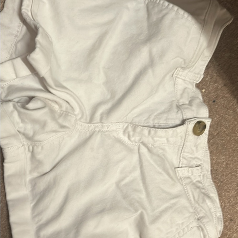 white jean shorts